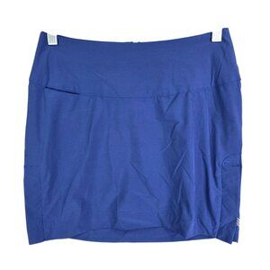 Womens ZOIC Blue Skirt Side Button Slit Polyester Blend Stretch Size XS